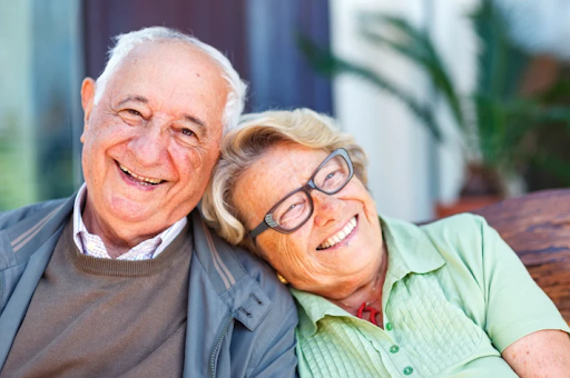 Glückliches Pärchen, emotionale Intimität