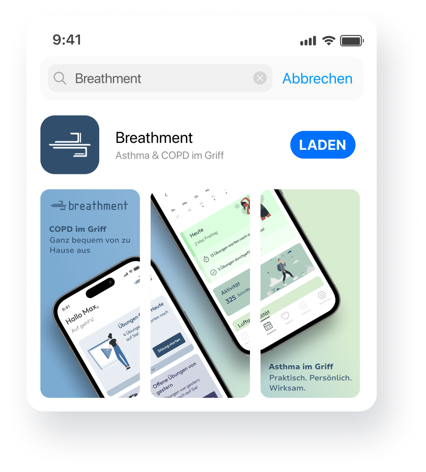 Herunterladen der Breathment-App