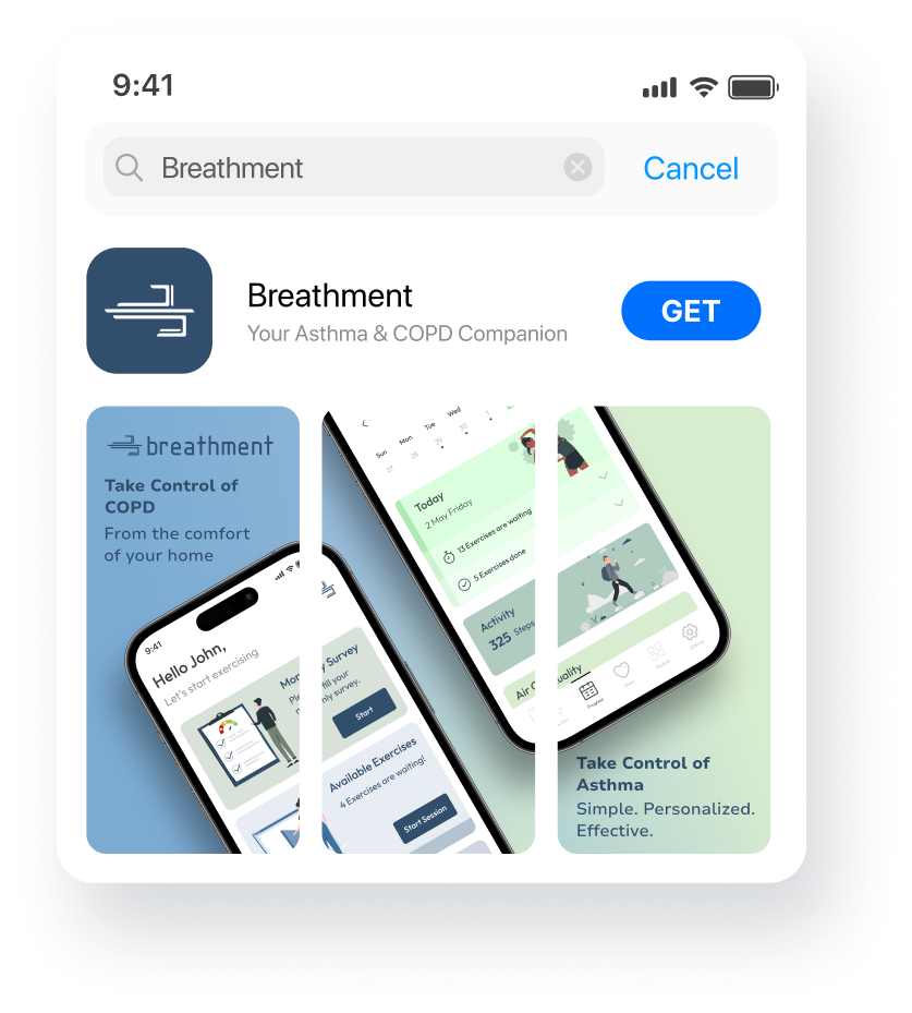 Downloading the Breathment app