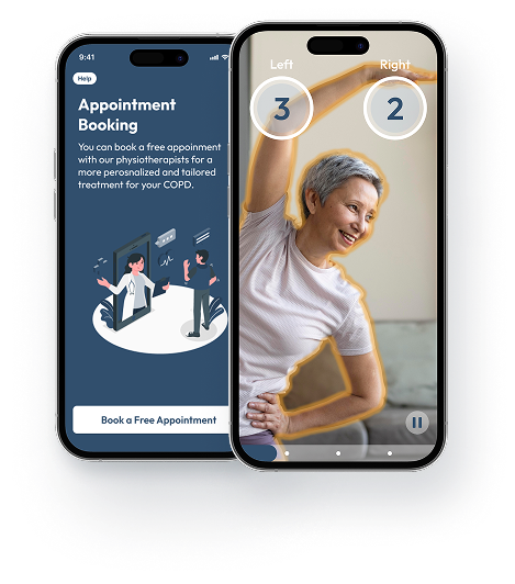 Booking an appointment in the Breathment app